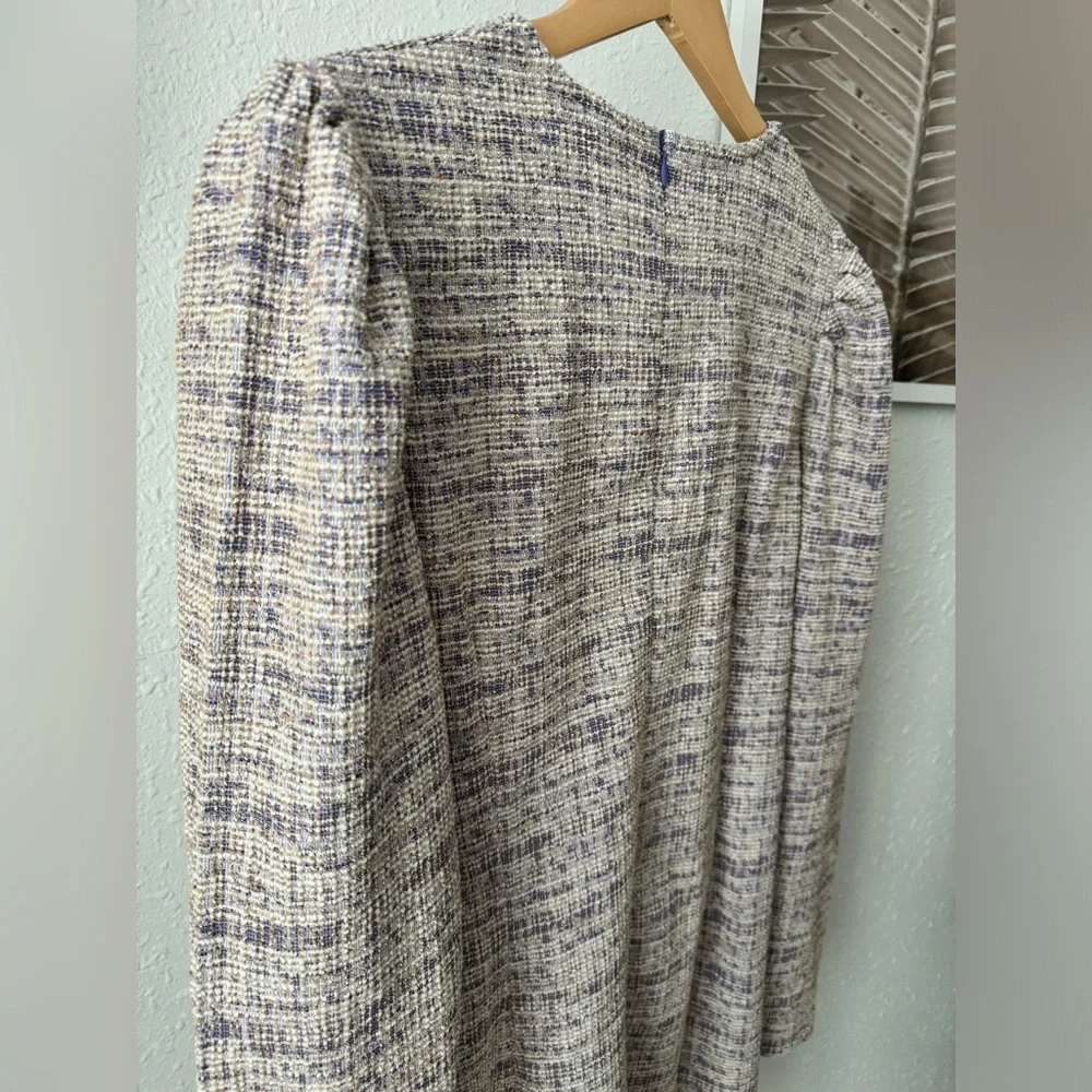 NWT - Aqua Lavender Tweed Mini Dress - Size XL - Picture 6 of 8